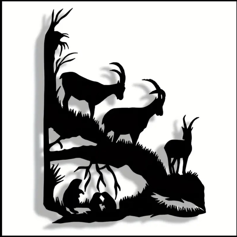 Black Metal Wall Art Decor - Picture 7 of 9